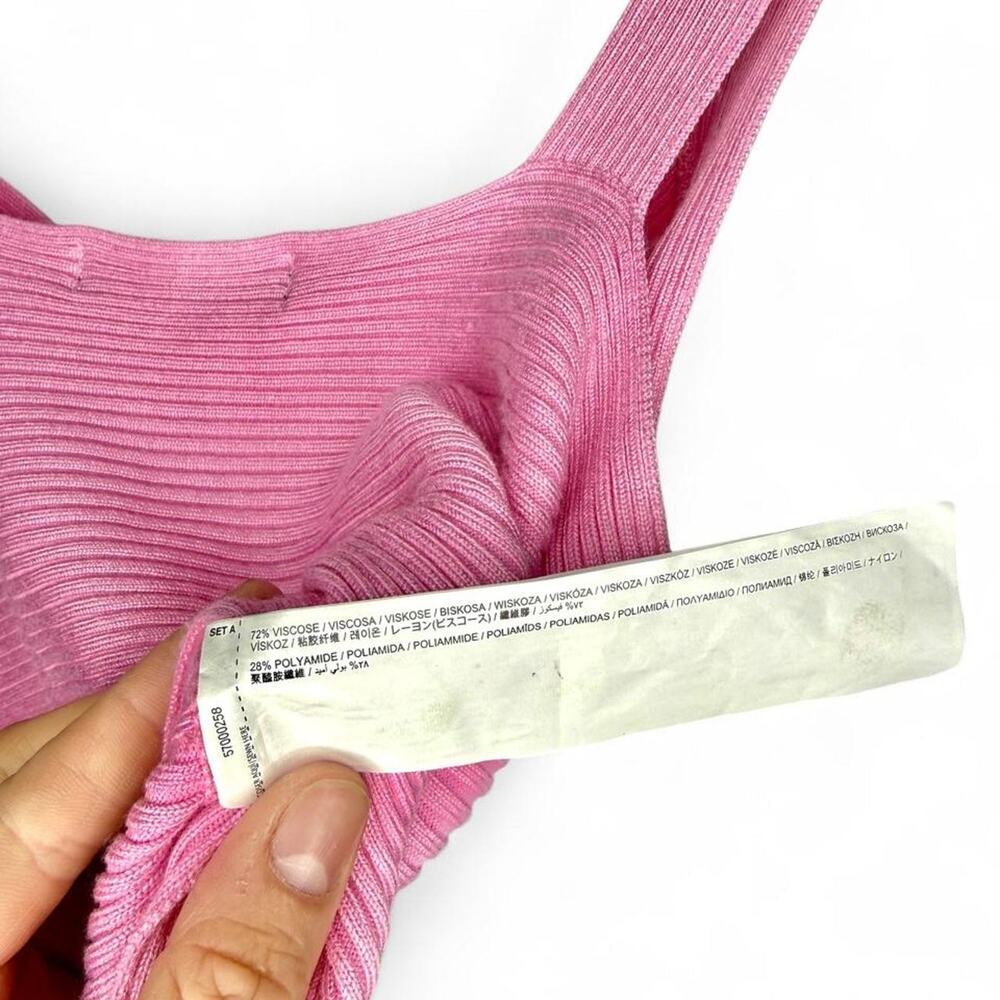 Mango Pink Ribbed Knit Top - Picture 5 of 5